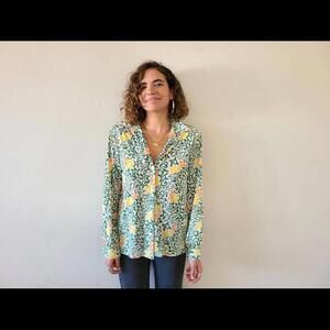Vintage 70's Girl Scout leader button up Shirt Blouse